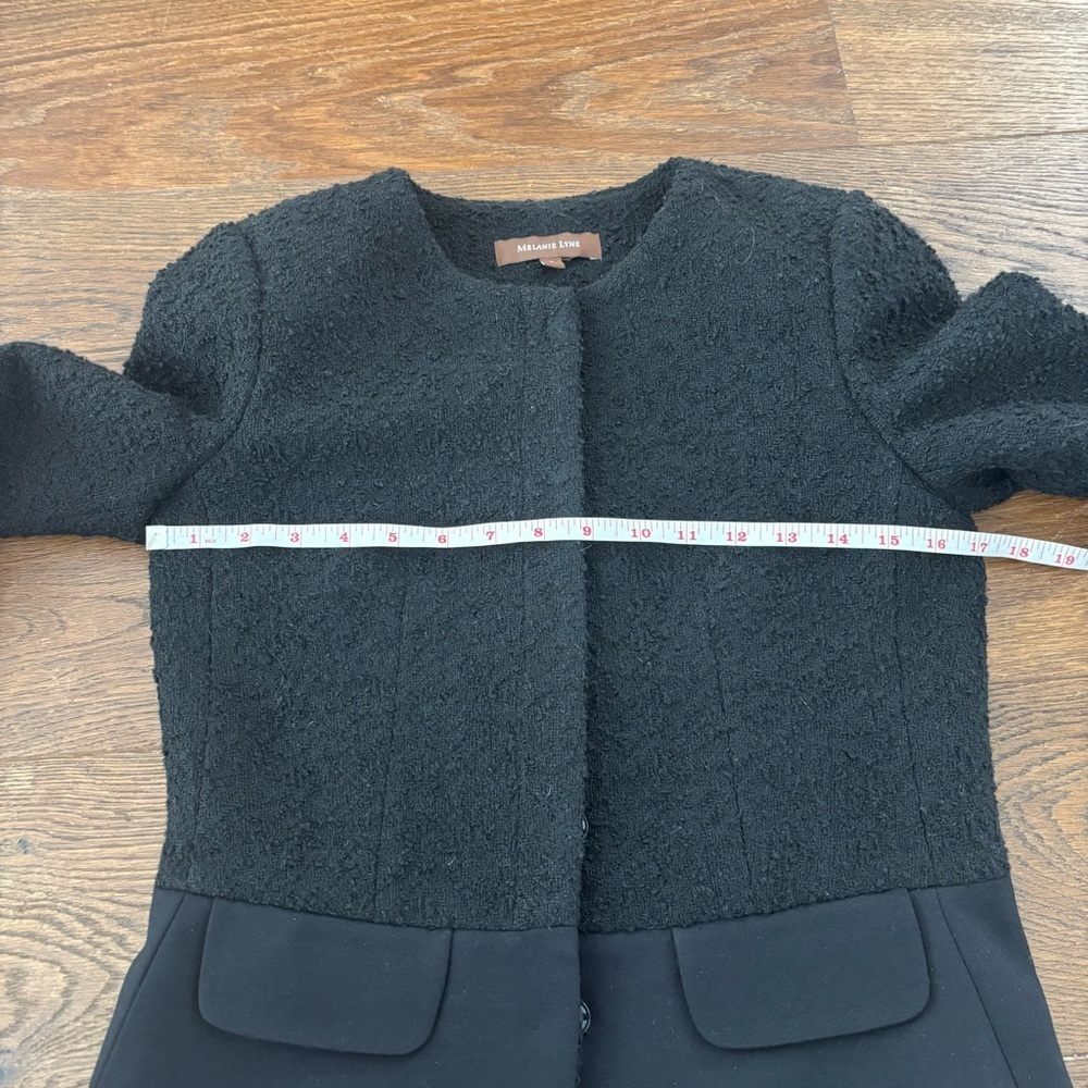 Melanie Lyne Elegant Textured Wool Suit Jacket - Picture 13 of 15